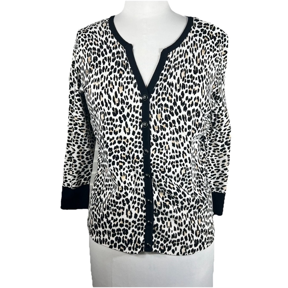WHBM White House Black Market‎ Cardigan Snap Buttons Size Large